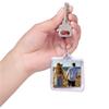 25PCS Clear Acrylic Blank Photo Picture Frame Keyring Square Photo Snap-In Keychain Blank Square Picture Frame Keyring Insert Personalized Keychain for Office School or Home view 2