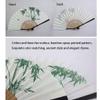 Chinese Folding Fans Hand FansHandheld Folding Fan Folding Hand Fans Chinese Vintage Folding Handheld Fan With Tassel Classical Cotton Hemp Bamboo Folding Fan Girls Gifts Vintage Handheld Folding Fan view 2