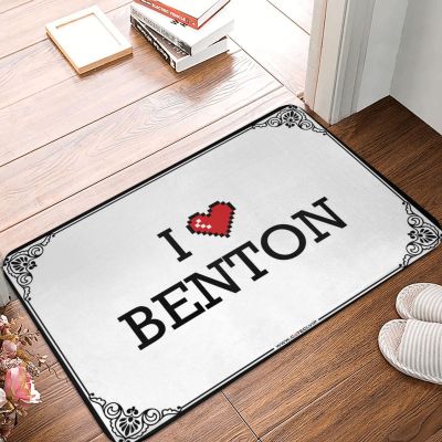 Abipuir Spring Kitchen Mats I Love Benton Doormat Outdoor Mat Large Indoor Outdoor Mat (Color : Colour, Size : 65X90CM)
