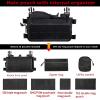 YAKEDA Tactical Chest Mini Rig Vest with Magazine Pouch Adjustable Detachable Laser-cutting Molle Modular Chest Vest (Black2.0) view 3
