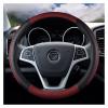 FUERU Car Steering Wheel Cover Set Universal Car Steering Wheel Cover Carbon Fiber Leather Stretch Breathable Car Interior (Color : 6#) view 1
