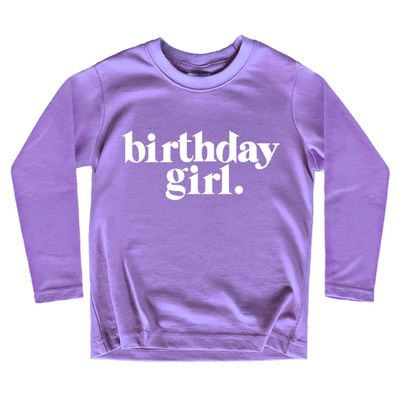 Birthday Girl Shirt Outfit Year Old Kids for Toddler 1st 2nd 3rd 4th 5th 6th 7th (as1, Age, 3_Years, Purple - Long Sleeve)