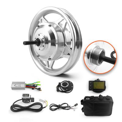 L-faster DIY 36v 250w 12 Inch Wheels Mini Bike Brushless Rear Drive Hub Motor Kit with Throttle LCD Display Thumb Whit LCD (36V no tire)