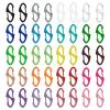 80 Pcs Colorful S Shaped Lanyard Swivel Snap Hooks Heavy Duty Metal Lobster Claw Clasps for Backpack Charms, Zipper Pulls, Beads Projects, Colorful Little Clip view 1