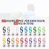 80 Pcs Colorful S Shaped Lanyard Swivel Snap Hooks Heavy Duty Metal Lobster Claw Clasps for Backpack Charms, Zipper Pulls, Beads Projects, Colorful Little Clip view 2