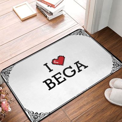 Abipuir Doormats for Indoor Entrance Home I Love Bega Doormat Welcome Mats Funny Outdoor Fall Door Mat (Color : Colour, Size : 50X80CM)