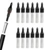 ZSHJGJR 12Pk 100/125 Grain Field Points - with Pro Archery O Ring & Aluminum Arrow Inserts, Arrows for Recurve Compound Bow Targets Points (Black, 125 Grain) view 1