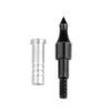 ZSHJGJR 12Pk 100/125 Grain Field Points - with Pro Archery O Ring & Aluminum Arrow Inserts, Arrows for Recurve Compound Bow Targets Points (Black, 125 Grain) view 2