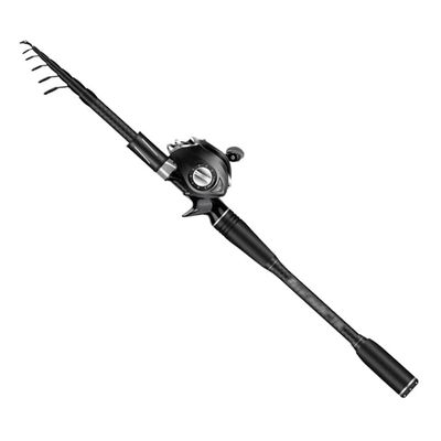 Portable Fishing Rod Telescopic Fishing Rod and Reel Combo Carbon Fiber Fishing Pole with Reel Combo Baitcasting Rods for Saltwater Freshwater Easy to Carry