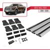 accessorypart Compatible with Great Wall Poer 2019-2025 Fly Model Car Roof Rack Cross Bar Grey Aluminium 3 Bars view 4