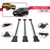 accessorypart Compatible with Renault Duster 2 (HM) 2018-2024 Fly Model Car Roof Rack Cross Bar Grey Aluminium 3 Bars view 3