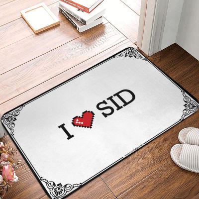 Abipuir Summer Front Door Mat I Love Sid Doormat Home Entrance Decor Outdoor Fall Decor (Color : Colour, Size : 65X90CM)