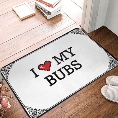 Abipuir Doors for House I Love My Bubs Doormat Teen Stuff Winter Welcome Mat (Color : Colour, Size : 50X80CM)