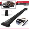 accessorypart Compatible with Great Wall Poer 2019-2026 Fly Model Car Roof Rack Cross Bar Black Aluminium 3 Bars view 3