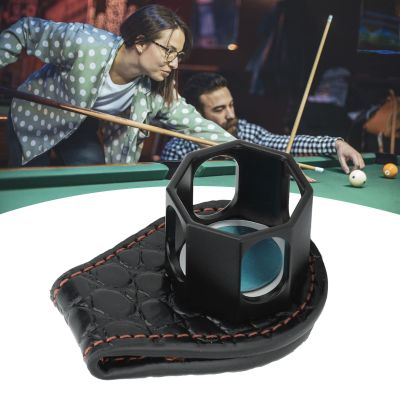 Magnetic Pool Cue Chalk Holder, Billiard Chalk Holder Portable Octagonal Pool Cue Chalk Case with Magnetic Clip, Portable Pool Chalk Holder Lightweight Snooker Tool Accessory, for Pool Competition