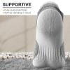 BULLIANT Men Running Socks 6Pairs-Ankle Athletic Socks Wicking Cushioned for Men Walking-Arch Compression Support(6Pairs,Shoes Size:Men 10-12) view 4