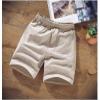 Alloaone Men's Summer Cotton Slim Fashion Beach Shorts White view 4
