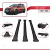 accessorypart Compatible with Dacia Jogger 2021-2025 Fly Model Car Roof Rack Cross Bar Black Aluminium 3 Bars view 3