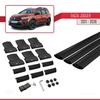 accessorypart Compatible with Dacia Jogger 2021-2025 Fly Model Car Roof Rack Cross Bar Black Aluminium 3 Bars view 4