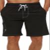 Alloaone Men Summer Beach Shorts Swimwear Outdoor Sports Clothes Black view 1