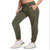 MAGCOMSEN Womens Hiking Joggers Dry Fit Stretch Lightweight Outdoor Camping Travel Athletic Sweatpants Army Green L view 1