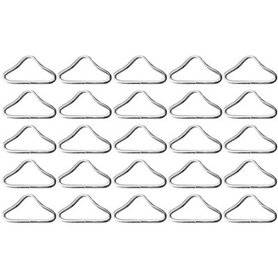 OSALADI Trampoline Triangle Ring Accessories 30pcs Metal Ring Buckle Connectors Buckles for Trampoline Parts Replacement