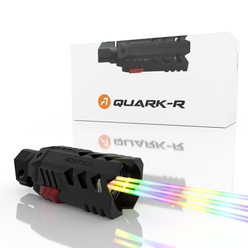 ACETECH Airsoft Shotgun Tracer Unit Quark R Glow in The Dark Green/Red BB LED Lighting Effect Design for Shotty