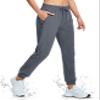 MAGCOMSEN Womens Joggers with Pockets Quick Dry Lightweight Hiking Cargo Pants Workout Athletic Sweatpants Dark Grey XL view 3