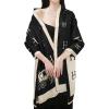 EXTREE Scarfs for Women Pashmina Silky Shawl Wrap for Evening Dressing Blanket Open Front Poncho Cape view 2