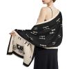 EXTREE Scarfs for Women Pashmina Silky Shawl Wrap for Evening Dressing Blanket Open Front Poncho Cape view 3