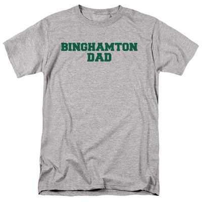 Binghamton University Official Dad Unisex Adult T Shirt, Athletic Heather, Small