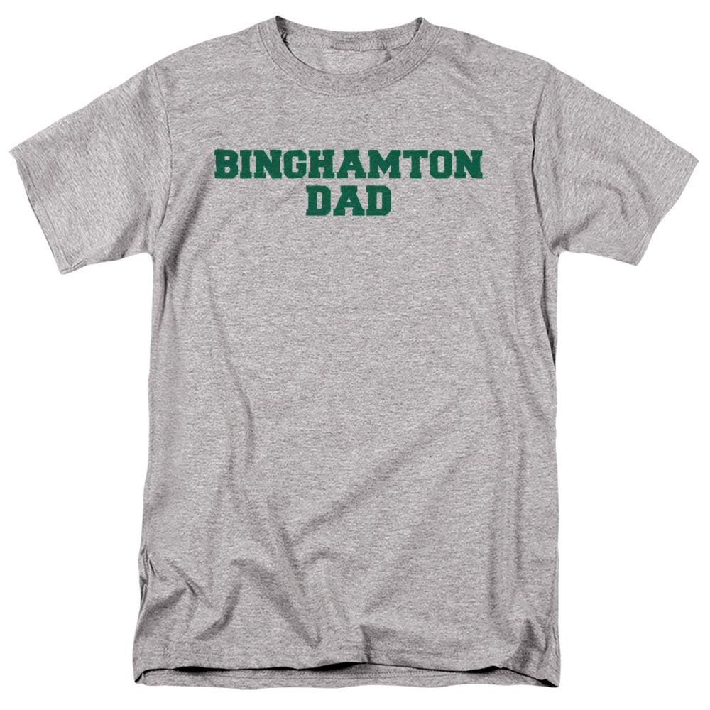 Binghamton University Official Dad Unisex Adult T Shirt, Athletic Heather, Small