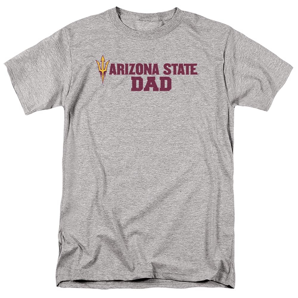 Arizona State University Official Dad Unisex Adult T Shirt, Athletic Heather, 4X-Large