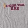 Arizona State University Official Dad Unisex Adult T Shirt, Athletic Heather, 4X-Large view 2