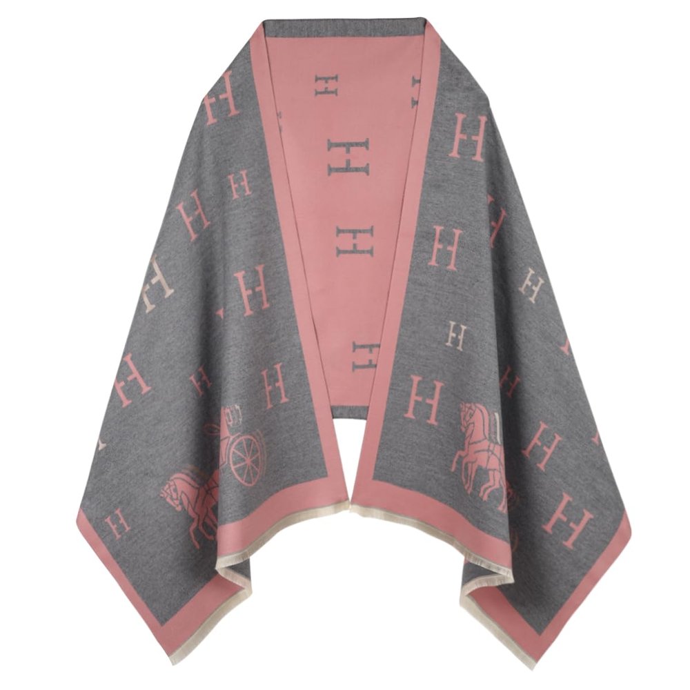 EXTREE Scarfs for Women Pashmina Silky Shawl Wrap for Evening Dressing Blanket Open Front Poncho Cape