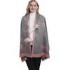 EXTREE Scarfs for Women Pashmina Silky Shawl Wrap for Evening Dressing Blanket Open Front Poncho Cape view 3