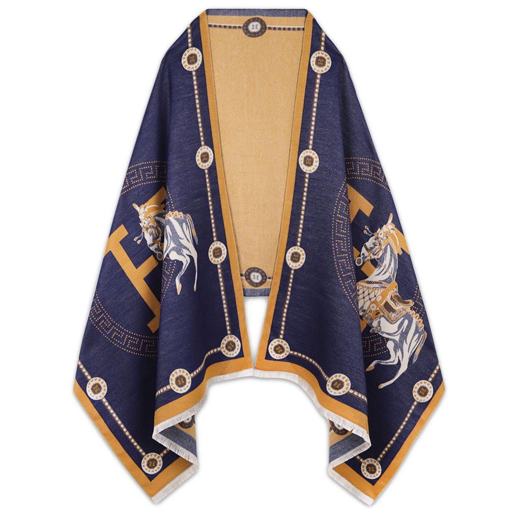 EXTREE Scarfs for Women Pashmina Silky Shawl Wrap for Evening Dressing Blanket Open Front Poncho Cape