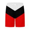 Athletic Shorts for Men Mens Swim Trunks Lightweight Drawstring Elastic Waist Swimming Trunks 3D Printed Striped Color Block Beach Shorts Swim Trunks Boys 14-16 Red M view 2
