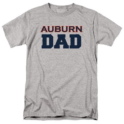 Auburn University Official Dad Unisex Adult T Shirt, Athletic Heather, Medium