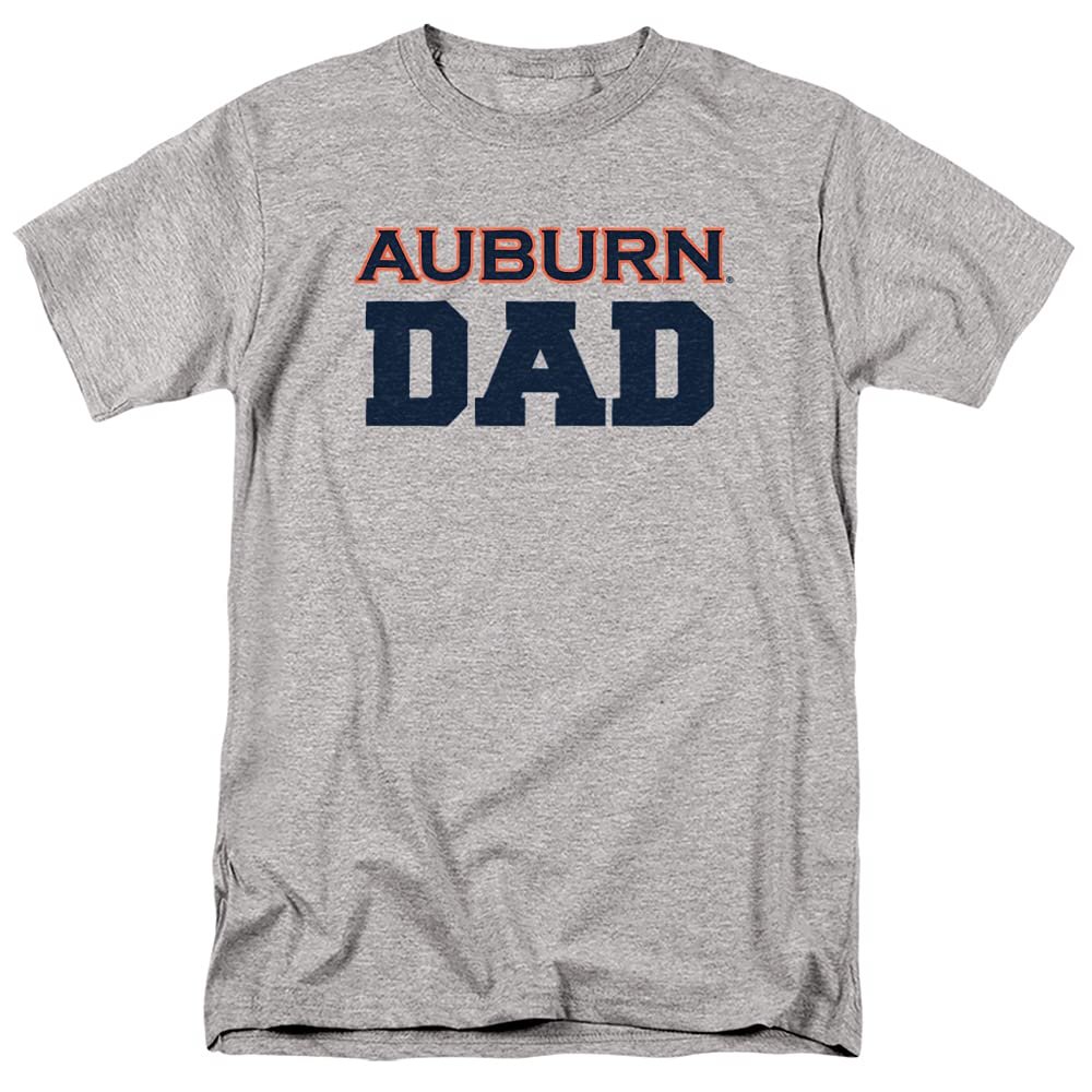 Auburn University Official Dad Unisex Adult T Shirt, Athletic Heather, Medium