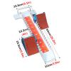 LZMZMQ Portable Starting Blocks Athletics, 6 Angles Adjustable Track & Field Starters, Aluminum Campus Games Sprinting Pedals, for Plastic Runway Cinder Track (Color : 64cm(25.2in) Long) view 2