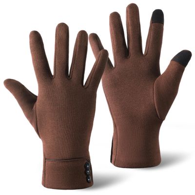 Brook + Bay Women's Cold Weather Gloves - Touchscreen Fleece Gloves for Texting