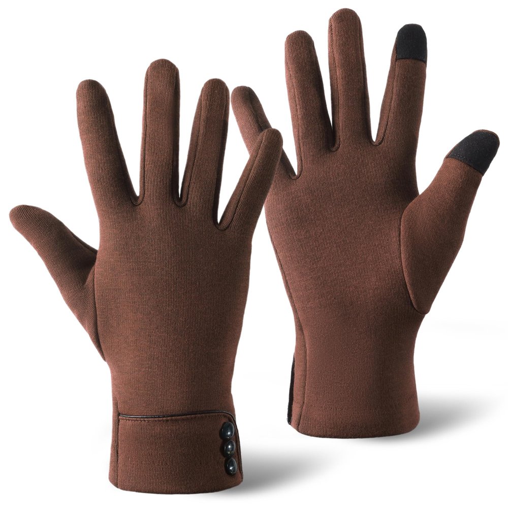 Brook + Bay Women's Cold Weather Gloves - Touchscreen Fleece Gloves for Texting