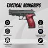 Tactical Mak Grips SIG P226 Grip Black Gun Grips Natural Wood Grip 3D Texture with German Silver Carving Perfect for Your Holster Weapon Speed and Accuracy and Design (Vari 9) view 2