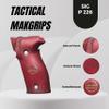 Tactical Mak Grips SIG P226 Grip Black Gun Grips Natural Wood Grip 3D Texture with German Silver Carving Perfect for Your Holster Weapon Speed and Accuracy and Design (Vari 9) view 3