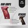 Tactical Mak Grips SIG P226 Grip Black Gun Grips Natural Wood Grip 3D Texture with German Silver Carving Perfect for Your Holster Weapon Speed and Accuracy and Design (Vari 9) view 4