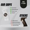 Tactical Mak Grips SIG P226 Grip Black Gun Grips Natural Wood Grip 3D Texture with German Silver Carving Perfect for Your Holster Weapon Speed and Accuracy and Design (Vari 2) view 4