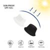 12 Pieces Bucket Hats for Women Summer Beach Fishmen Hat for Lady Adult Unisex Cotton Cap(Black White) view 3