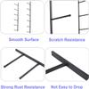 Katzowen Wall Mount Yoga Mat Rack Organizer, Metal Storage Display Holder for Foam Roller/Bathroom Towel/Skateboard (Color : Black) view 4