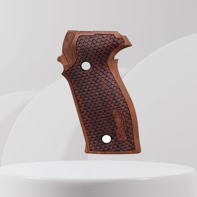 Tactical Mak Grips SIG P226 Grip Black Gun Grips Natural Wood Grip 3D Texture with German Silver Carving Perfect for Your Holster Weapon Speed and Accuracy and Design (Vari 8)